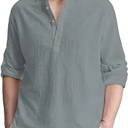 edinwolf Men Pure Cotton Slim Fit Full Sleeve Short Kurta | Super Soft Stylish Kurta for Any Occasions. (KBTNBTN35)-picture-21
