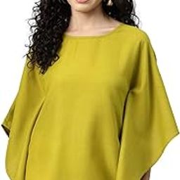 cottinfab Green Kimono Sleeve Kaftan Top-picture-19