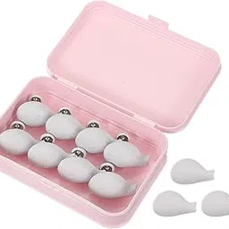 uxcell 8 Pcs Duvet Cover Pins to Hold Comforter Inside, Duvet Clips with Soft Fabric Material for Quilt Cushions Curtains, Gray (Fish)-picture-22