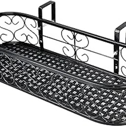 MYADDICTION Flower Pot Holder Rack Planter Hanger Deck Porch Outdoor 1 Layer 60x20x12cm-picture-11