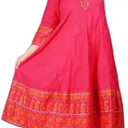 SRR Creations Present Kurti Women's Printed Pink Aline Ethnic Kurtis-picture-42