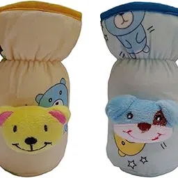 Manan Shopee Soft Plush Stretchable Baby Bottle Cover Tote Bag with Strap for Suitable for 120ml & 150ml Bottle (Multicolors) (Multicolors) (125ml 120 ml and 140ml- Blue/Yellow)-image-30