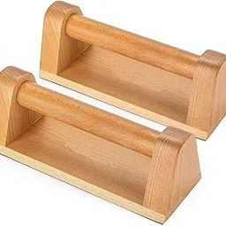 Parallettes Fitness Equipment, Solid Wood Construction, Push Up Stands with Non-Slip Feet, Calisthenics and Gymnastics Bars-picture-20