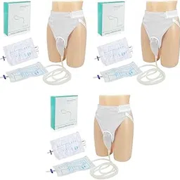 HANNEA® Urine Collector for Women, Collect Bag, Reusable Silicone Portable Wearable Female Urinary Drainage System for Adults, Type White 3PCS-picture-16