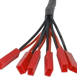 EN-VOLANT 6 Parallel JST Female and 1 JST Male Lipo Charger Plug for 120SR Charger-image-2