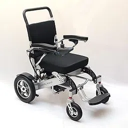 Esleh Classic Ultralight Adjustable Folding Electric Wheelchair for Adults with Lithium Battery, Attendant Controller & Electromagnetic Brake-picture-31