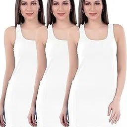 selsia trendy women Selsia Long Cotton Camisole for Women (Pack of 3)-picture-13