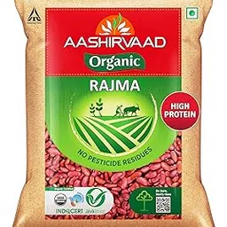 Aashirvaad Organic Rajma, 500 g, 100% Organic Red Kidney Beans, Rich in Fibre & Protein-image-14