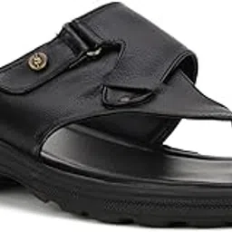 bata NEW TOPPER Black Casual Slipon Open Toe Toe Ring Thong Slipper For Men UK Size- 7-picture-55