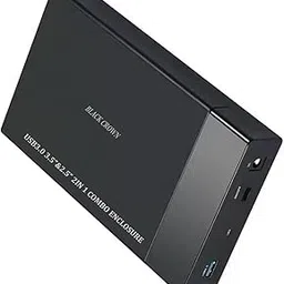 BLACK CROWN 3.5inch HDD Case USB 3.0 to SATA III HDD 3.5" Case External Hard Drive Enclosure, up to 5Gbps USB Hard Disk Box Support Upto 10TB 2.5&3.5 HDD/SSD. (Black)(2IN1 HDD/SSD Casing)-picture-12