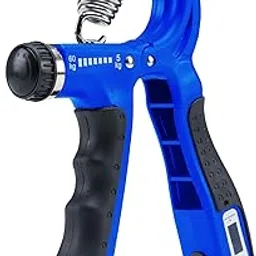 Solpro Velgrip Adjustable Hand Grip Strengthener with Mechanical Counter for Men & Women | Adjustable 5 to 60 kg Resistance | Forearm, Wrist & Finger Strengthener | Home, Gym Workouts (Black/Blue)-image-38