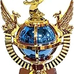 Be Win Winner Red OR Blue Fibre Round Cup & Trophy for Football Sports Competition, Events, Functions, Tournament, & School Games Size 11" Inches-picture-18