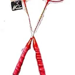 Lightweight Badminton 2 Racket with Cover – Durable High-Performance Sports Racket for Beginners and Professional Players | Comfortable Grip Badminton Gear (Red)-picture-19