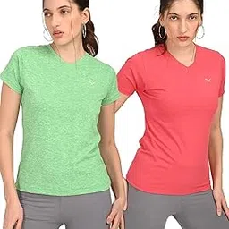 coppersmith Sports Gym Tshirt for Women Workout - Active Wear Polyester Swimming Tshirt-picture-56