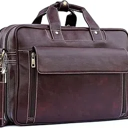 fatmug Executive Office Bag – 15.6 Inch Messenger Laptop Bag for Men - Vegan Leather - Multi-picture-48