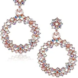 Vivastri Premium & Elegant Rounded Stylish Multicoloured Jhumka earrings -VIVA2216ERG-MULTI-picture-25