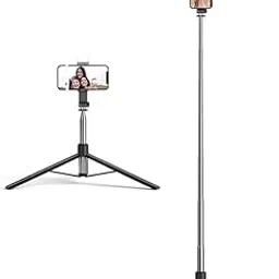 Y17 Selfie Stick with Tripod, Bluetooth Selfie Stick Tripod, 170CM/ 67inch Extra Long Selfie StickTripod Remote Control, Bluetooth Selfie Stick (Remote Included, Black, Without Light-picture-27