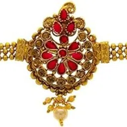Plus Maroon Colour Drop Shape Wonderful Traditional Bajuband/Armlets for Women/Girls-image-23