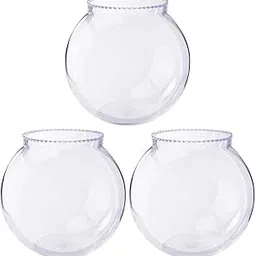 Urban Moon Mini Glass Flower Vase, Candy Jar, Money Plant, Bamboo Plant Pot, Mini Fish Bowl for Home, Table & Office Decoration - Pack of 3 Piece, 4 Inches-picture-13