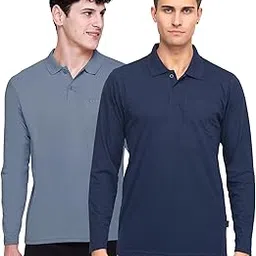 godfrey Full Sleeve Polo T Shirt for Man Cotton Regular Fit - Mens T-Shirts with Collar-picture-48