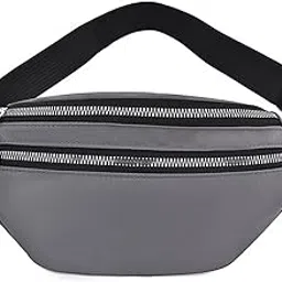 ZAFONI Waist Pack, Belt Bags Nylon Belt Bags Casual Travel Belt Bags Sports Wallet Pockets (Color : Gray)-picture-26