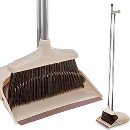 Maharsh Plastic Broom And Dustpan Treelen With Dust Pan With Long Handle Combo Set For Home And Office Made (Blue, Skyblue, Green, Beige), hard_floor-picture-24