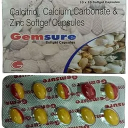 Gemsure Calcinol Calcium Carbonate & Zinc Softgel Capsules, 10x10 Pack, Joint Pain & Muscle Relief-picture-14
