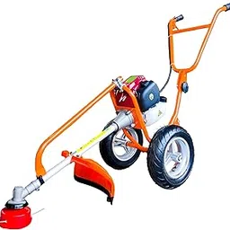DVI 35CC 4 Stroke Trolley Brush Cutter| Crop Reaper, Grass & Lawn Trimmer, Fruits and Vegetable with 80T, 3T Blade, 2T Blade & TAP N GO/Nylon Rope & All Tiller Attachment Compatible (35CC 4 Stroke)-picture-29