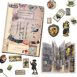FunBlast Sticker Book Set – 20 Sheets/150+ Paper Magazine Sticker Booklet, Decoration Stickers Book, Stickers for Project, American Style Stickers, Journals, Scrapbooking (A)-picture-16