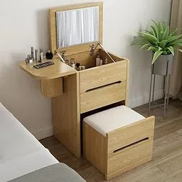 NG Decor Nordic Flip Top Makeup Vanity Mini with Stool & Mirror-image-61