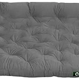 Velvet Fibre Soft 3 Seater Garden Balcony and Shoe Bench Conjugated Low Back Cushion (Grey, Size 150 X 98 X 10 cm)-image-28