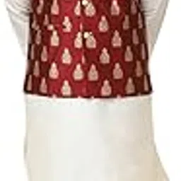 sojanya (Since 1958 Men's Silk Blend Kurta Pyjama With Nehrujacket Set image 1