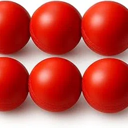 Kiraro Heavy Plastic Cricket Training Ball 80 gm – Hard Plastic Unbreakable Ball for Bowling, Batting & Bounce Drills (Red, Pack of 6)-image-86