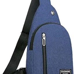 syga Chest ShoulderBag Fancy Pack Running Belt for Men Women Unisex Bum Bag Adjustable Belt for Outdoors for Men Women (StyleTwo-DarkBlue)-picture-14