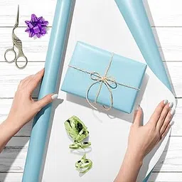 ArtzFolio Blues & Cyans Family Light Blue Colour | Art & Craft Gift Wrapping Paper Sheet | Plain & Smooth Effect | 19 x 13 inch (48 x 33 cms); Set of 5 Sheets-picture-17