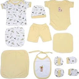 MAGIC TOWN New Born Baby Gift Sets -10 Peices Yellow-picture-29