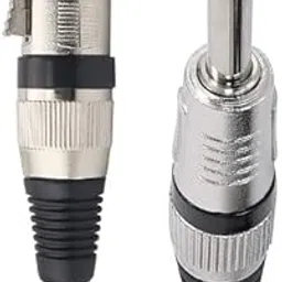 EKAAZ 3m/10ft XLR Mic Cable to 6.3MM Mono Male - Black, Indoor Use - Compatible with Amplifier Microphones, Audio Sound Consoles, Speakers & Musical Instruments-picture-15