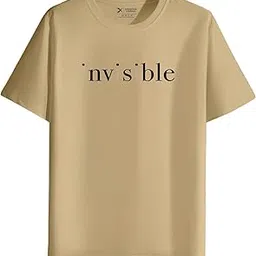 xenovaurban Men's Cotton Printed Regular Fit T-Shirt | Stylish Round Neck Graphic Tshirt - RN-INVISIBL1-picture-37