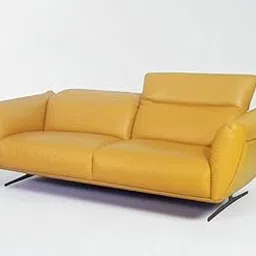 Cablec Crafts The Jasper Casual 3-Seater Leatherette Sofa for Living Room | Comfortable Cushion Seating | Durable Wooden Frame | Modern Elegant Design | Easy-to-Clean Upholstery-image-13