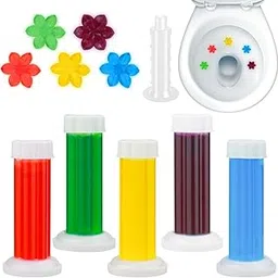 Brahmani Store Automatic Toilet Bowl Cleaning Gel, Floral Design Stamp, Fresh Fragrance Deodoriser, 1-Pack, Multicolour (1)-picture-50