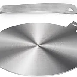 amviner Induction Cooktop Adapter Plate Heat Diffuser Cooking Induction Stainless Steel Plate with Removable Handle 9.45 inch-picture-11