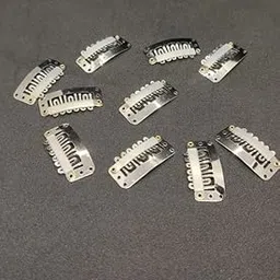 Stylazo U SHAPE Silver Clips (Pack Of 10) Hair Toupee Clips, Hair Patch Clips (Silver) Hair Clip-picture-25