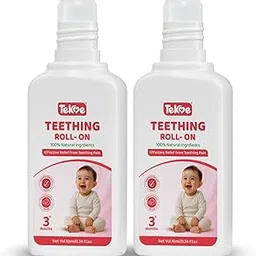 Baby Teething Relief Roll-On | Natural Teething Pain Relief for Babies | Dermatologically & Pediatrician Tested | 100% Ayurvedic with Chamomile, Lavender, Almond & Calendula Oils (10ml x Pack of 2)-image-13