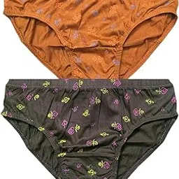 RUPALY, Women Panty, Girls Brief Panty; Women Innerwear Combo; 100% Cotton; Anti-Bacterial Premium Soft Wear Multicolour Cotton Panty's; Ladies Underwear; kaccha; chaddi; nikker; (Pack of 2)-picture-11