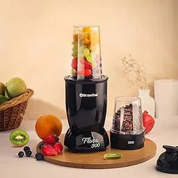 Flora 500 Nutri Blender | 500W Powerful Copper Motor | 3 Multipurpose Cups | 2-Year Warranty | Smoothies, Spices & Baby Food Maker (Black, 500 Watts Black)-picture-43