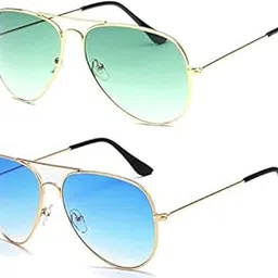 arzonai Metal Aviator Sunglasses Pack of 2 (Medium)-picture-27