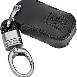 Contacts Soft Leather Car Key Cover Compatible With Maruti Suzuki 2 Button Smart Key With Key Chain For Xl6,Grand Vitara,Swift,Sx4,Dzire,Ignis,Brezza,Celerio,Ertiga,Ciaz,Baleno, Black-image-15