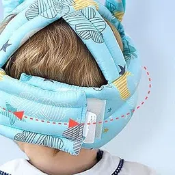 Anti-Collision Protective Hat Baby Safety Helmet Baby Toddler Cap Soft New Blue-image-34
