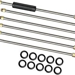 MYADDICTION Set of 6Pcs Pressure Washer Wand Extension for Nozzle, Undercarriage Cleaner-image-33