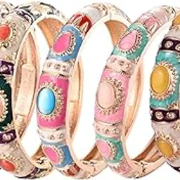 ujoy Womens Bracelet Bangle Set of 5-picture-13